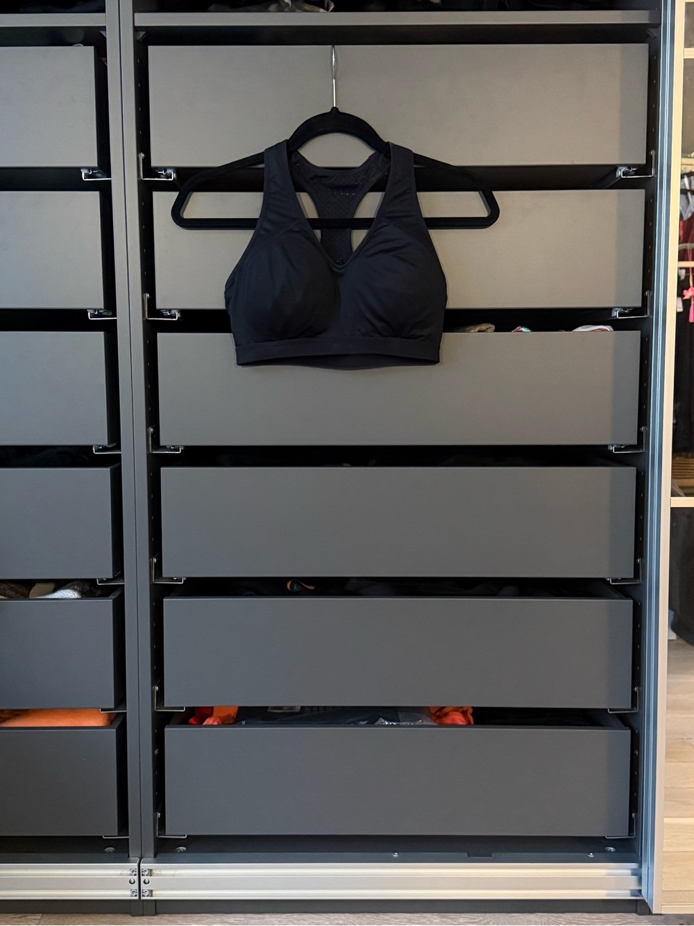 Reebok Black Racerback Sports Bra